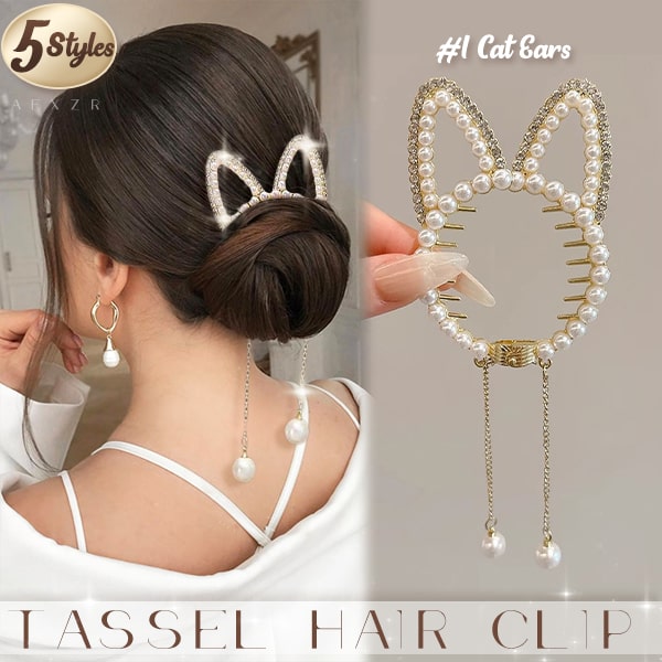 Aexzr™ Elegant Rhinestone Tassel Hair Clip