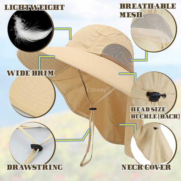 Cithway® All-Round Sun Protective Outdoor Fisherman Hat