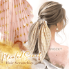 SVOZK® Satin Scrunchies Hair Pleated Scarf